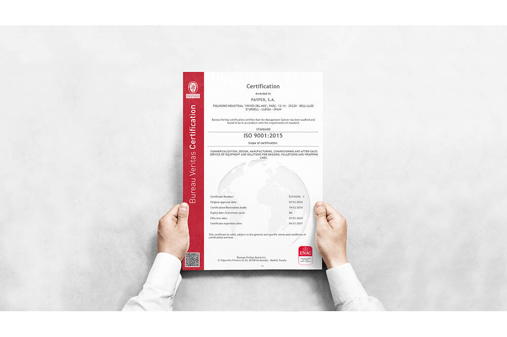 PAYPER’s ISO 9001:2015 Certificate