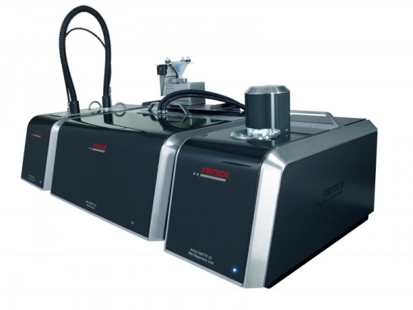 Laser-Partikelmessgerät ANALYSETTE 22 MicroTec plus mit Trocken- und Nass-Dispergiereinheit