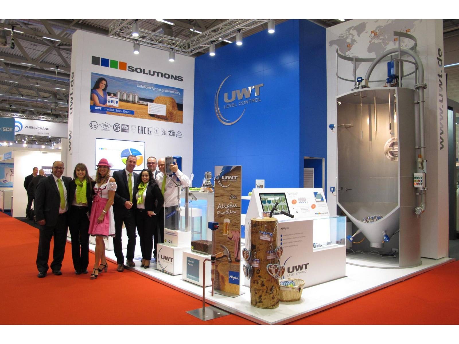 UWT at their booth at Victam in cologne