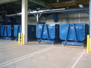Wägung von Schrott - Containern Robuste `onboard` - Wägezellen für Heavy Duty Anwendung