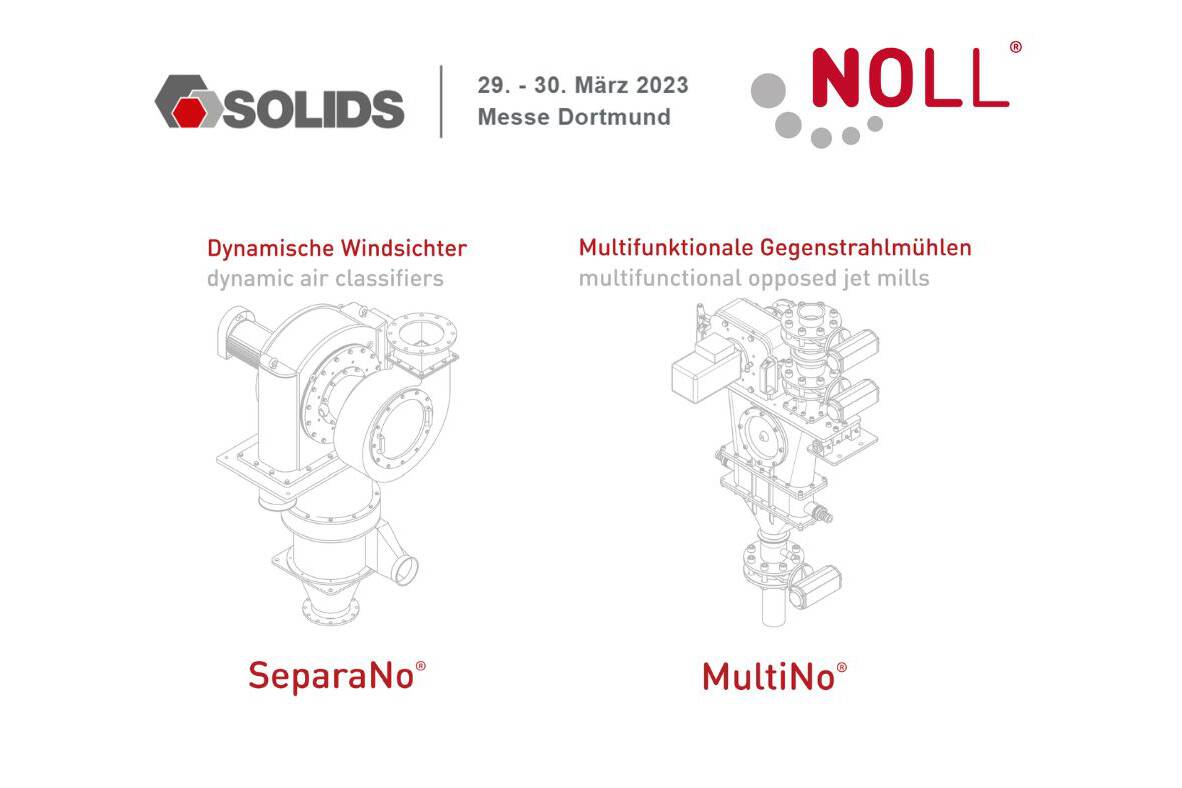 Upcycling with NOLL: Unique Technologies at SOLIDS Recycling of materials in the ultra-fine range: Processing Technology systems open gateways for innovation and make green ideas work. Impact whirl mill DemiNo® and the new, ultra-compact laboratory system 1050: Discover exclusive engineering at SOLIDS