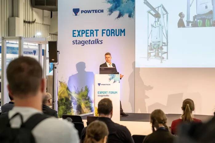 POWTECH 2023: Highlights and new features in the supporting program The supporting programme for POWTECH 2023, the international processing trade fair for powder, bulk solids, fluids and liquids on 26–28 September 2023, is more diverse than ever. 