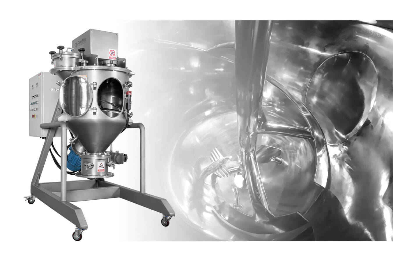 Vertical paddle mixers that set the standard for others to follow PAM Vertical Paddle Mixers are efficient and versatile blending machines for batch mixing of free-flowing powders, granules, and pellets. 