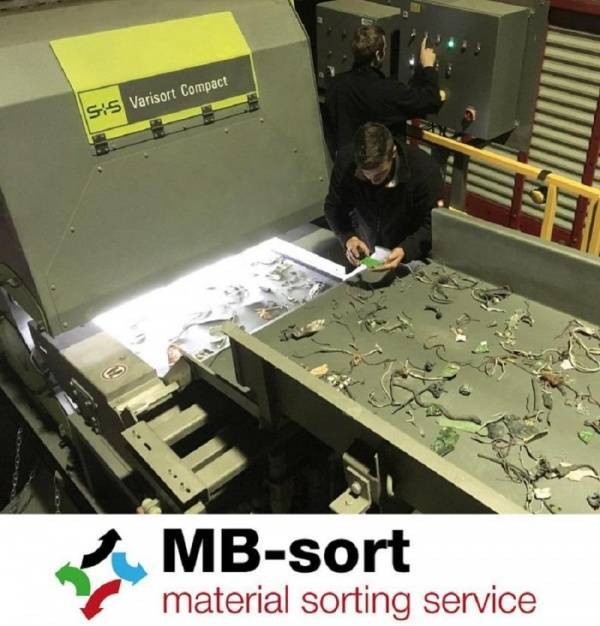 MB-Sort – Lohnaufbereitung von Schrott und Kunststoffen mit VARISORT COMPACT Sortiergerät von Sesotec
