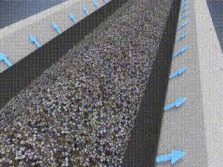 Poeth Luft-Förderband mit 40% Energieeinsparung und 75% Wartungsreduzierung Revolutionäres Design nach dem Hovercraft-Prinzip => Sehr geringe Reibung
