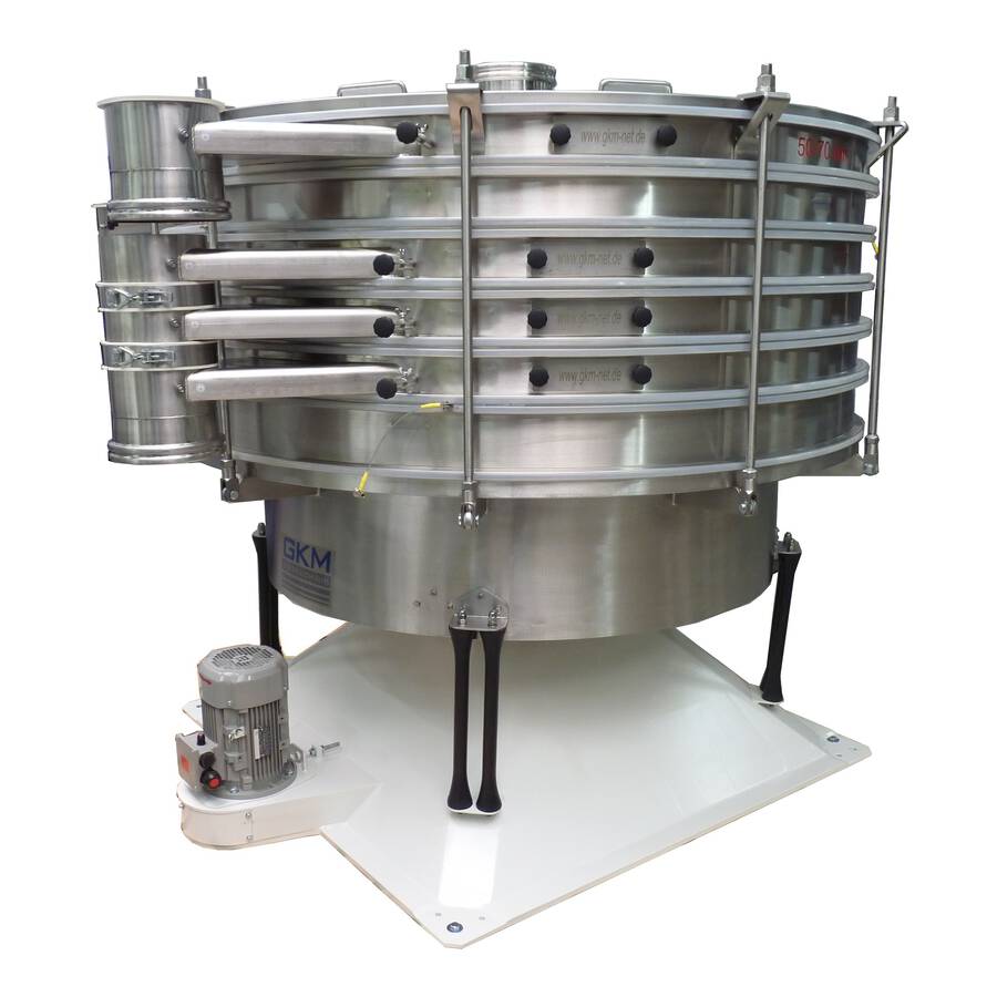 Der Einsatz von GKM Siebmaschinen in der Zuckerindustrie Taumelsiebmaschine zur exakten Klassierung und Vibrations-Kontrollsiebmaschine zur absoluten Produktsicherheit